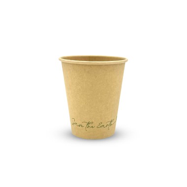 Vaso cartón 240ml (8oz) Kraft